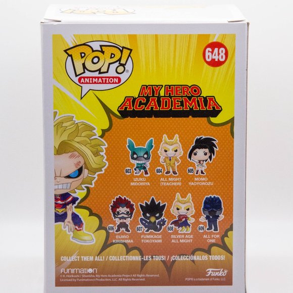 Funko Pop My Hero Academia (MHA) All Might (Weakened) (#648) Box Lunch Exclusive - Picture 3 of 7